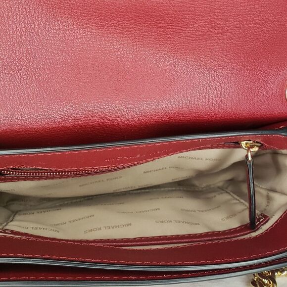 MK Burgundy Leather Lace Purse - Picture 5 of 12